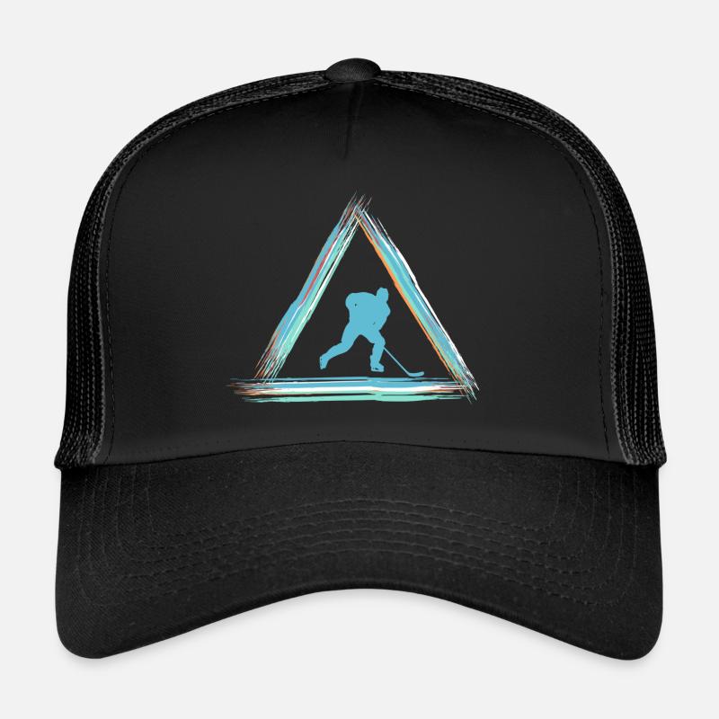 Eishockey - Trucker Cap - Schwarz/Schwarz