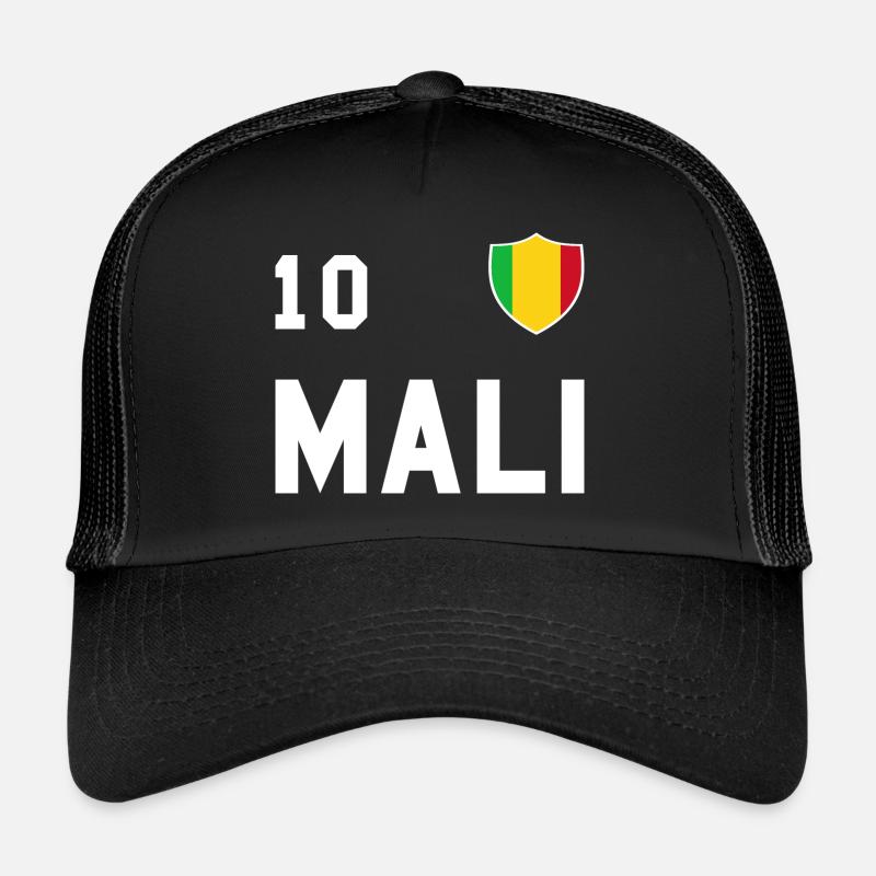 Équipe de football du drapeau du Mali cadeau d'équipe Casquette trucker 