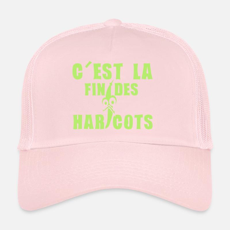 fin haricots expression humour Casquette trucker 