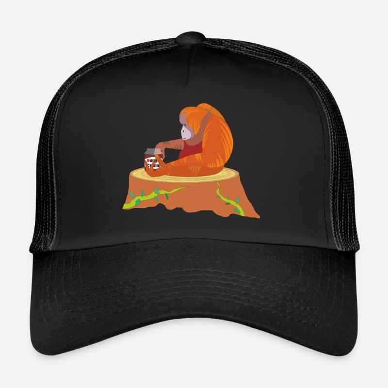 orang utan - Trucker Cap - Schwarz/Schwarz