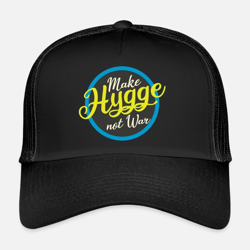 make hygge was not - Trucker Cap - black/black