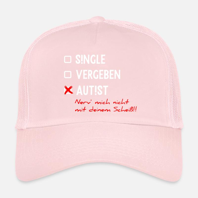 Single Vergeben Autist Asperger Syndrom Geschenk Trucker Cap
