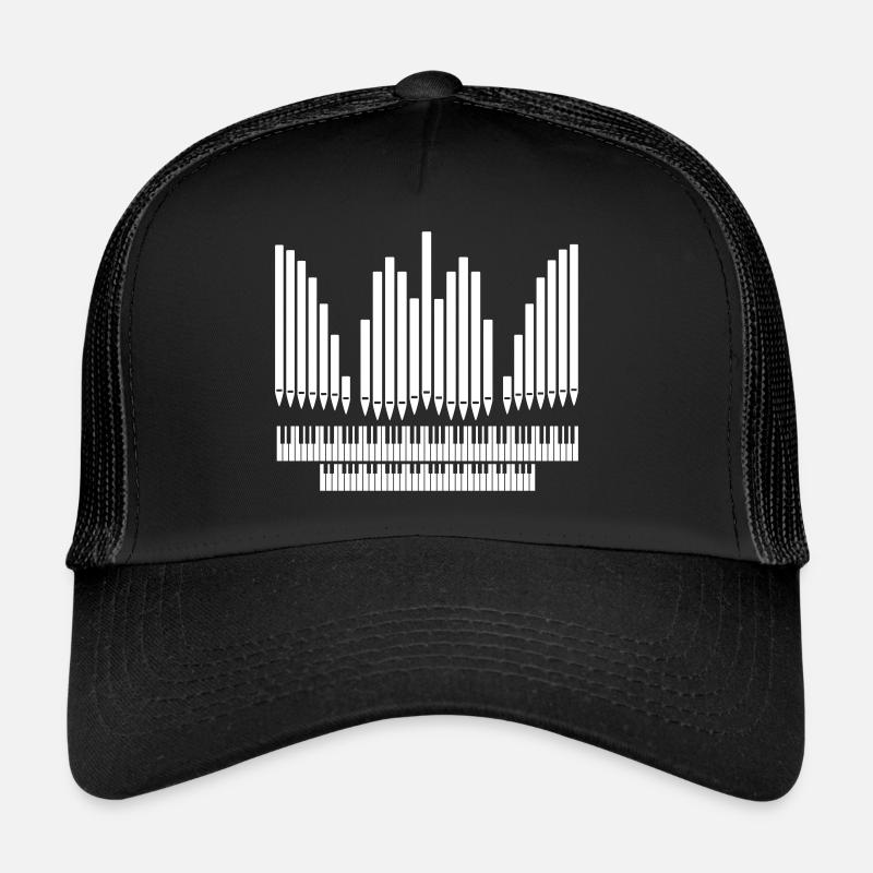 Orgel mit Klaviatur Design Trucker Cap