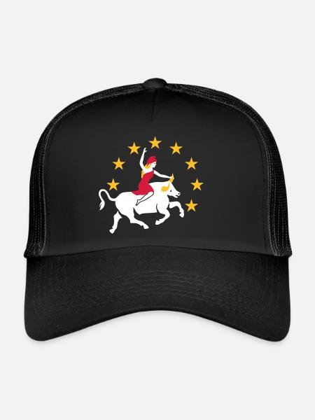 Nous sommes l’Europe sur l’obscurité - Casquette trucker  - noir/noir - Devant