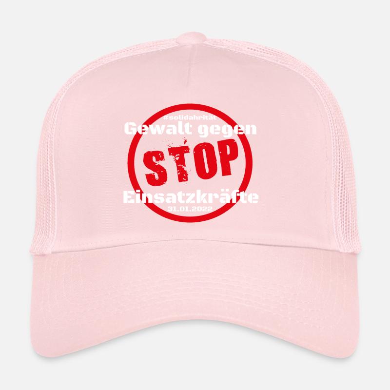 Stop Gewalt gegen Einsatzkräfte Trucker Cap