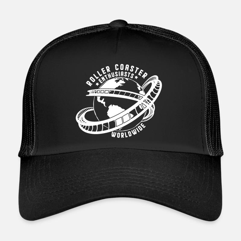 Roller Coaster Enthusiasts Worldwide Globe Trucker Cap