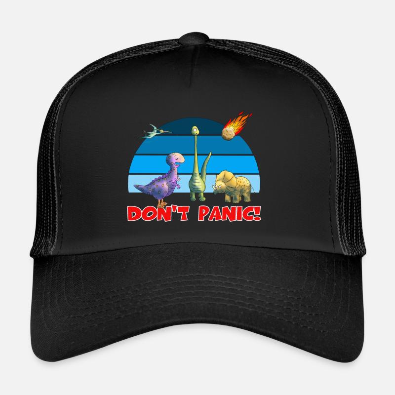 Dinos - Trucker Cap - Schwarz/Schwarz