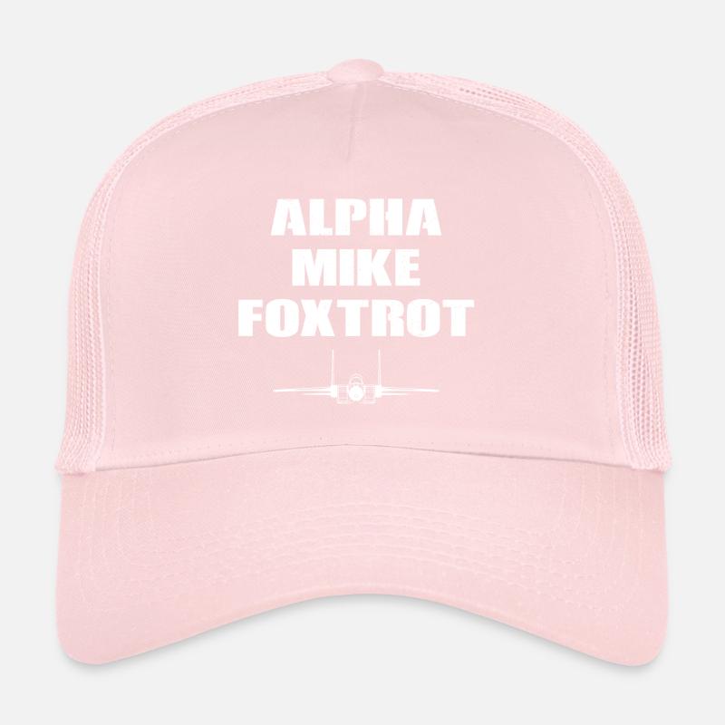 Alpha Mike Foxtrot Fighter Jet Trucker Cap