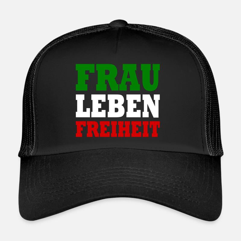 Frau leben freiheit Trucker Cap