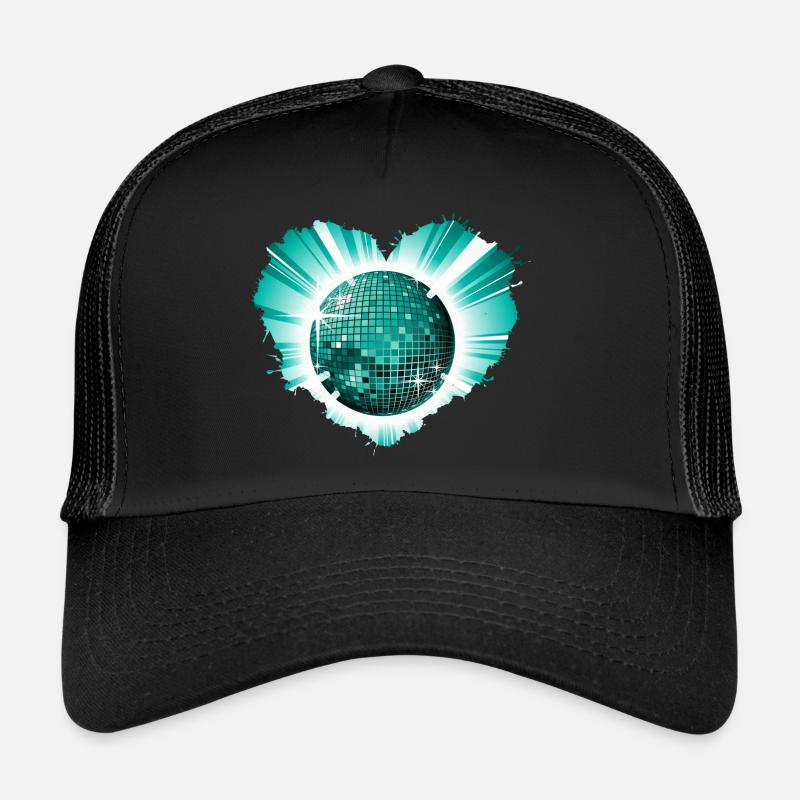 Techno Hard Beats Disco Ball Partypeople Disco Casquette trucker 