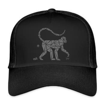 Bronko55 No.78 – Singe - Casquette trucker  - noir/noir - Devant