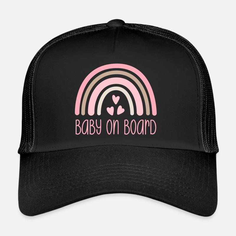 Baby on Board - Trucker Cap - Schwarz/Schwarz