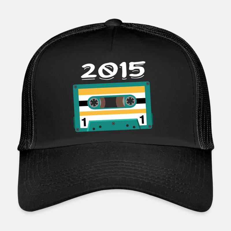 Cassette 2015 Vintage Anniversaire 2015 Casquette trucker 