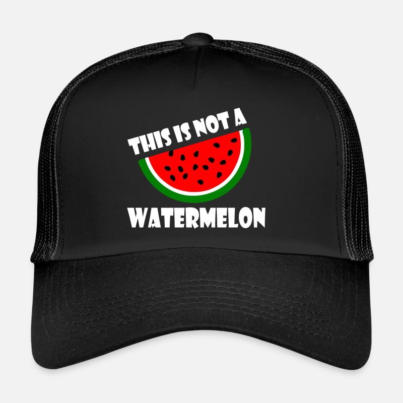 THIS IS NOT A WATERMELON - Casquette trucker  - noir/noir