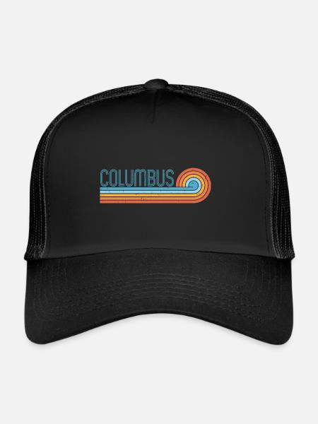 Columbus Ohio - Trucker Cap - black/black - Front