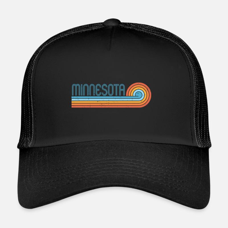 Minnesota - Trucker Cap - Schwarz/Schwarz