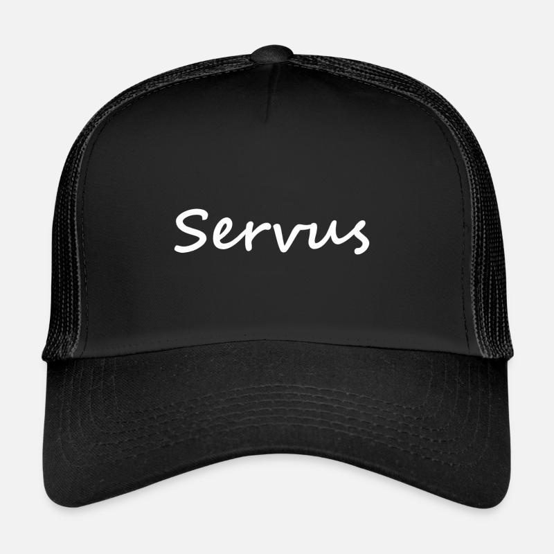 Servus - Trucker Cap - Schwarz/Schwarz