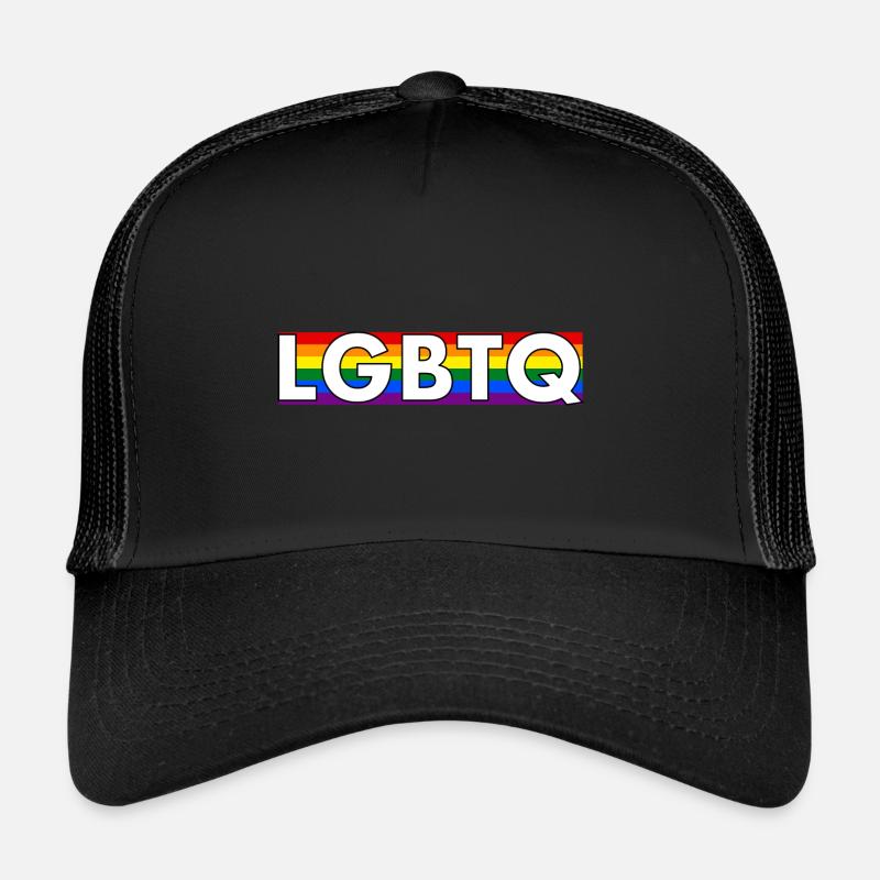 LGBTQ Rainbow Trucker Cap