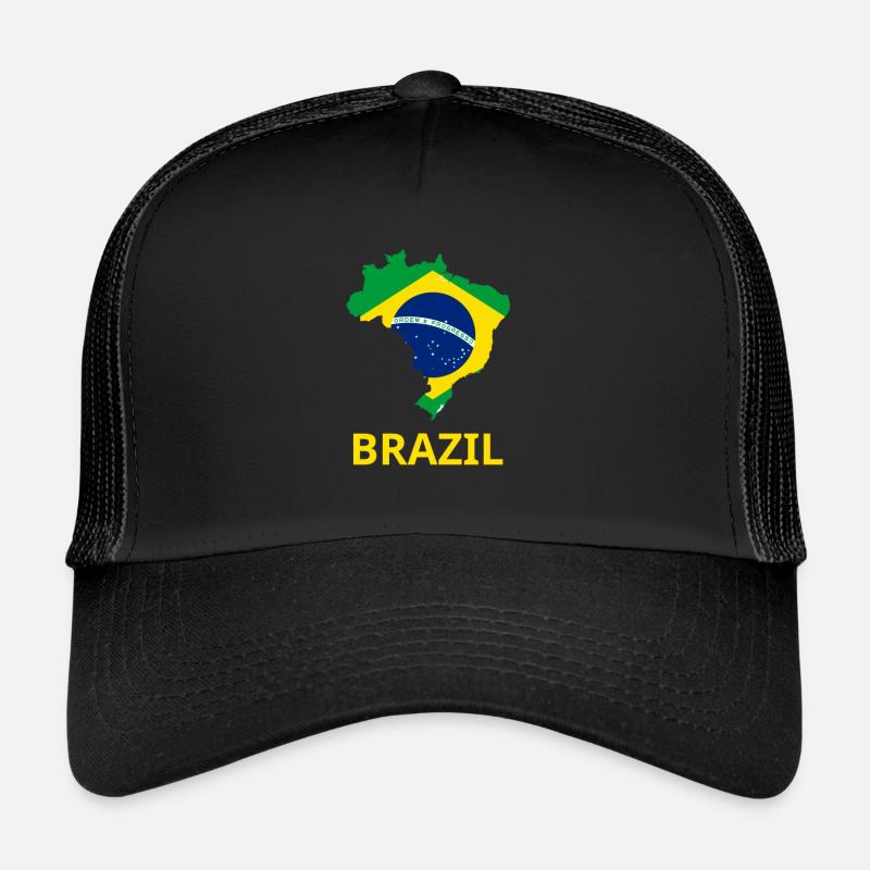 brazil - Trucker Cap - black/black