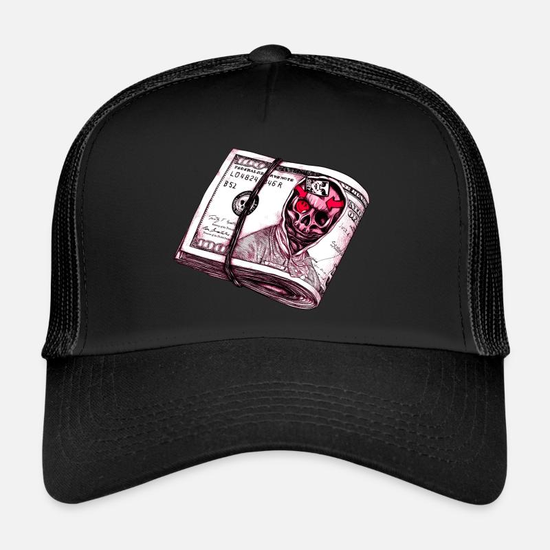 Crâne Dollar Casquette trucker 