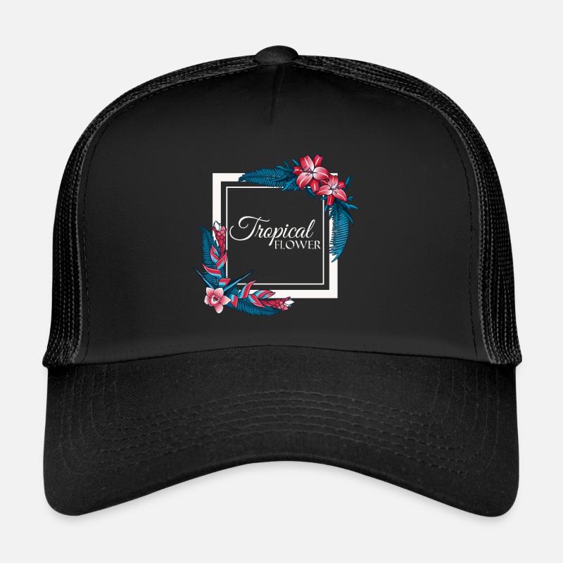 Fleur tropicale Casquette trucker 