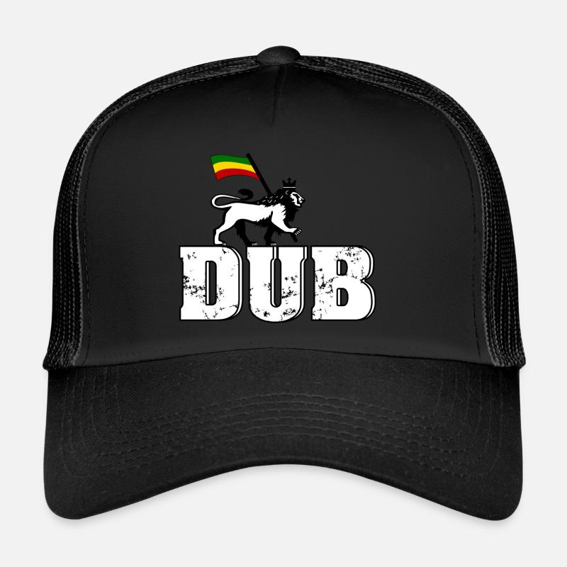 Dub Reggae Lion - Trucker Cap - black/black