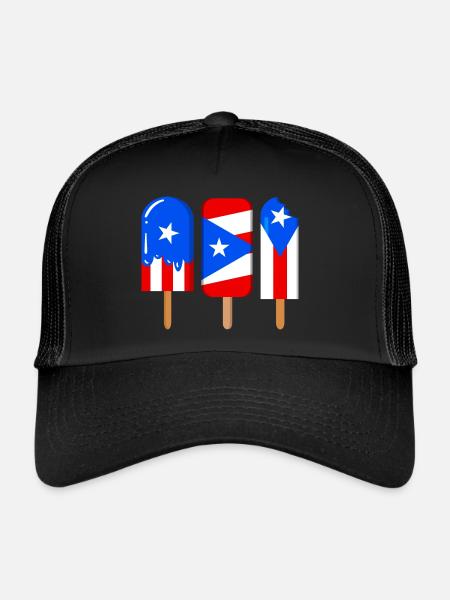 Porto Rico - Casquette trucker  - noir/noir - Devant