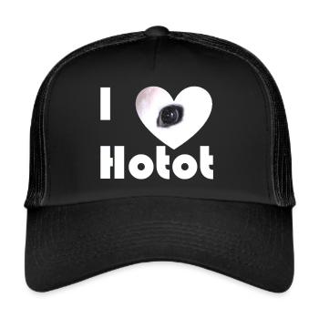 I Love Hotot - Trucker Cap - black/black - Front