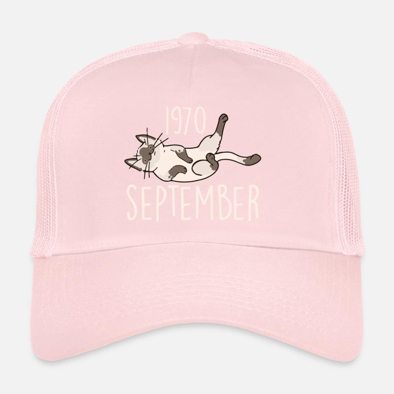 Caption September 1970 Anniversary Gift 1970 Trucker Cap