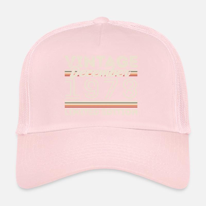 Vintage Décembre 1978 - 47e Anniversaire Décember Casquette trucker 