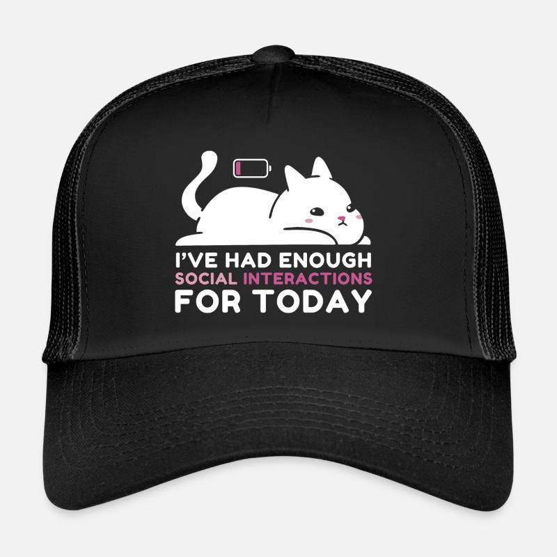 Suffisamment d’interactions sociales - Casquette trucker  - noir/noir