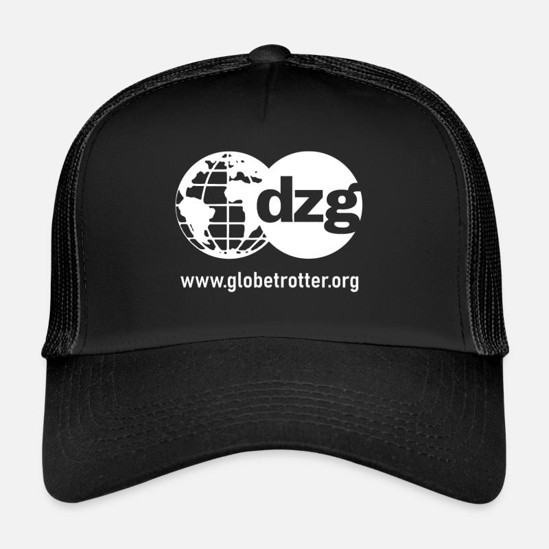 dzg logo texte blanc Casquette trucker 