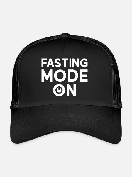 Fasting mode on Ramadan - Trucker Cap - black/black - Front