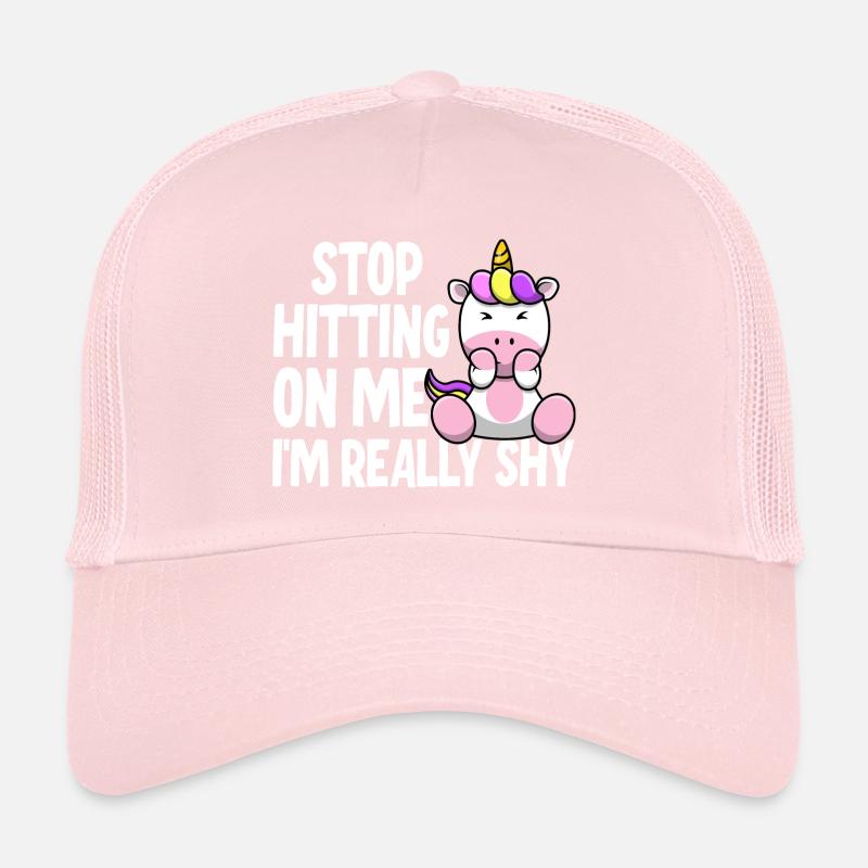 Arrêtez de me draguer, je suis timide Casquette trucker 