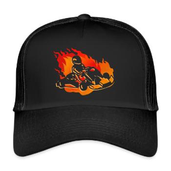 Go Kart Go-Kart Kart Driver Kids Go-Kart - Casquette trucker  - noir/noir - Devant