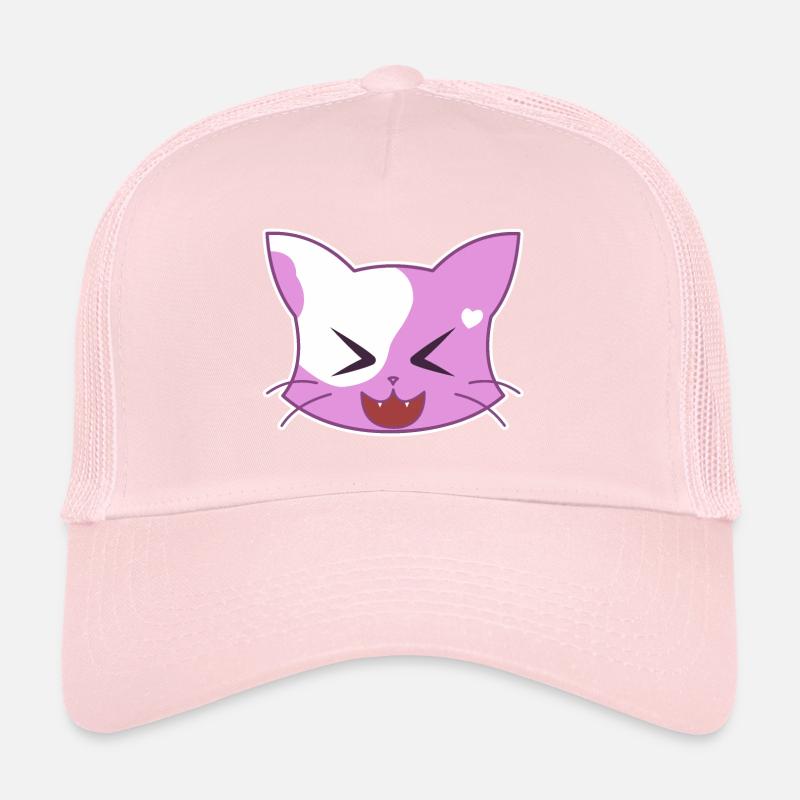 Cœur chat riant Casquette trucker 