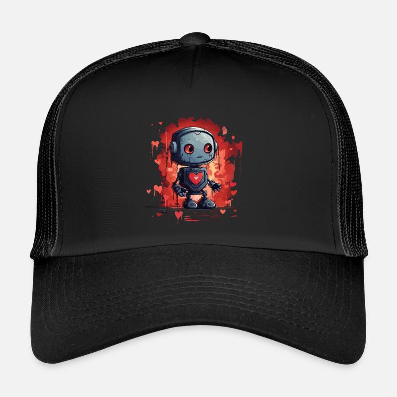 ROBOTS AVEC CONCEPTION DE CŒUR Casquette trucker 