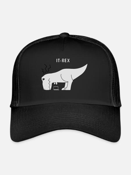 Informatik IT-Rex - Trucker Cap - Schwarz/Schwarz