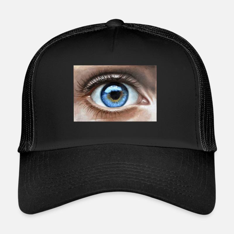 eye - Trucker Cap - Schwarz/Schwarz