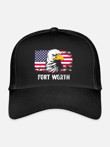 Fort Worth - Trucker Cap - black/black - Front