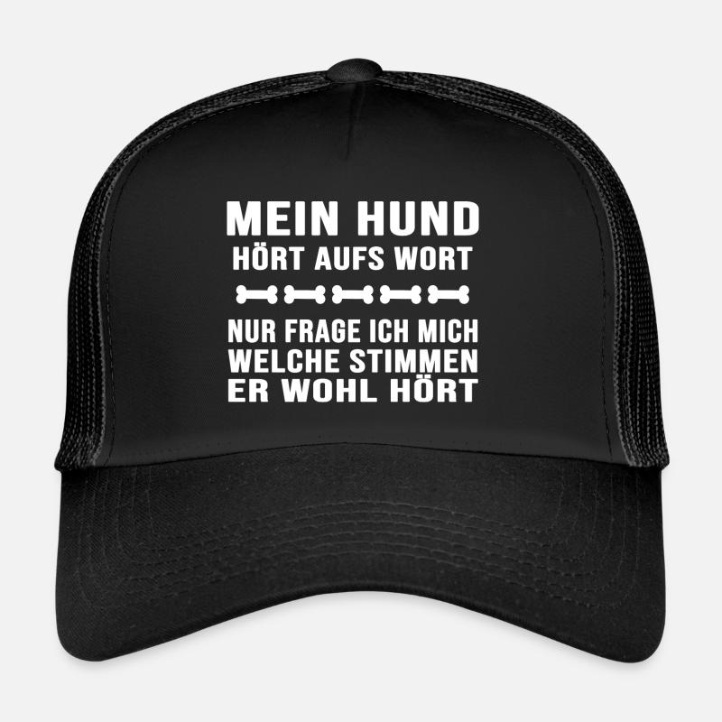 Hund "Hund hört aufs Wort" Sitz-Platz-Bleib Trucker Cap