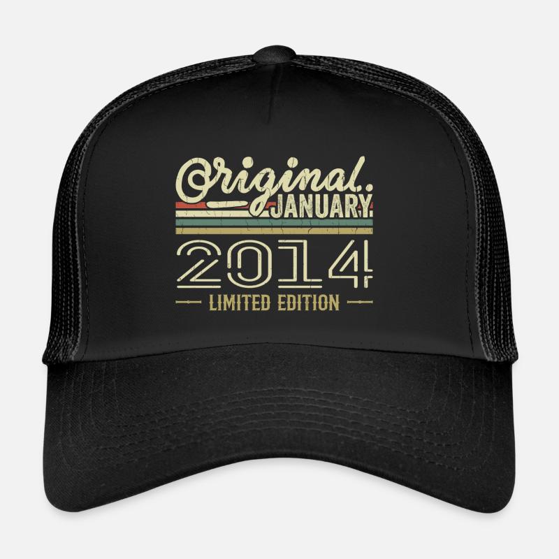 Janvier 2014 anniversaire Janvier 2014 cadeau 2014 Casquette trucker 