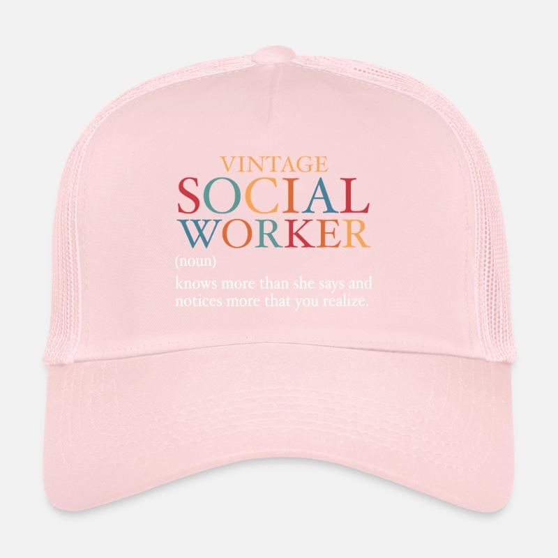 Vintage Social Worker Casquette trucker 