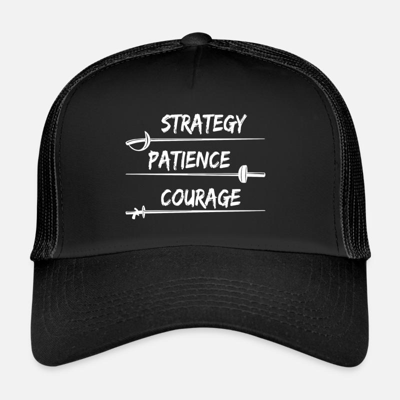Fechten - Trucker Cap - Schwarz/Schwarz