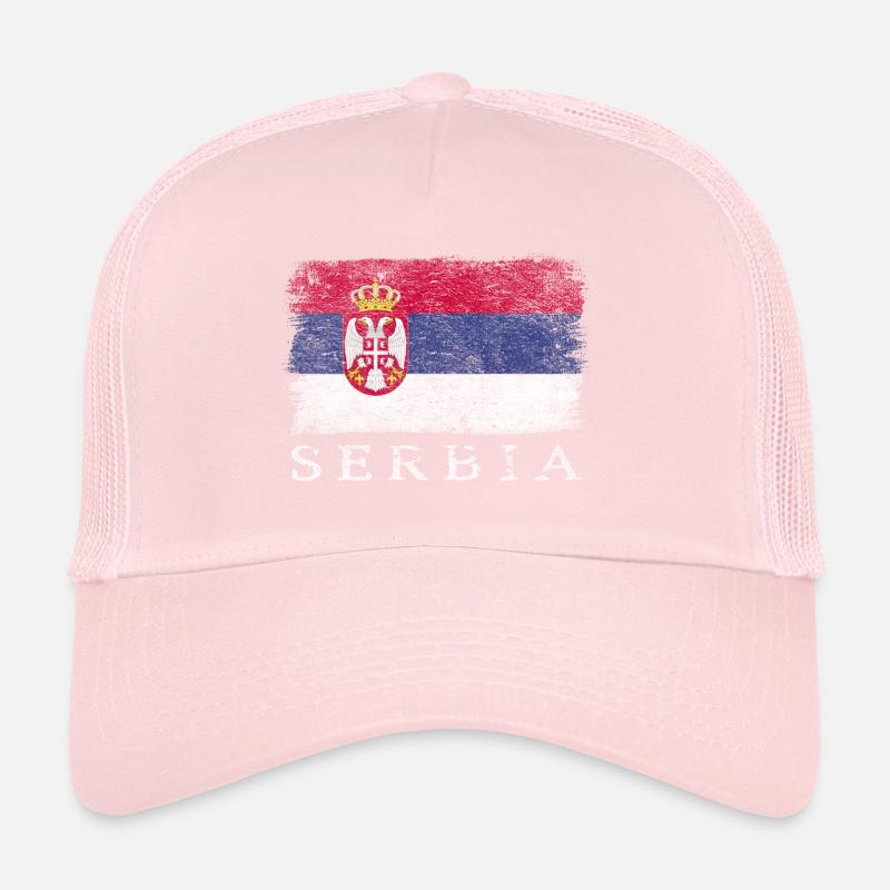 Serbie Drapeau serbe Drapeau serbe Casquette trucker 