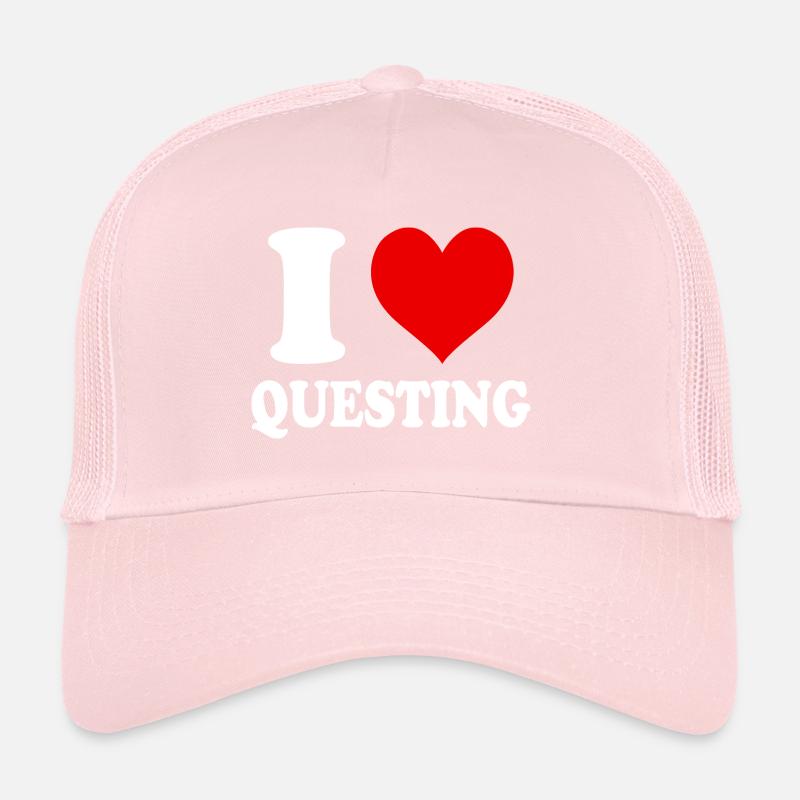 Ich liebe Questing Level Quest MMORPG Herz Trucker Cap