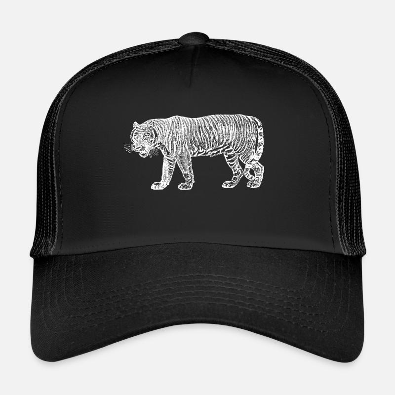 Tiger - Trucker Cap - Schwarz/Schwarz