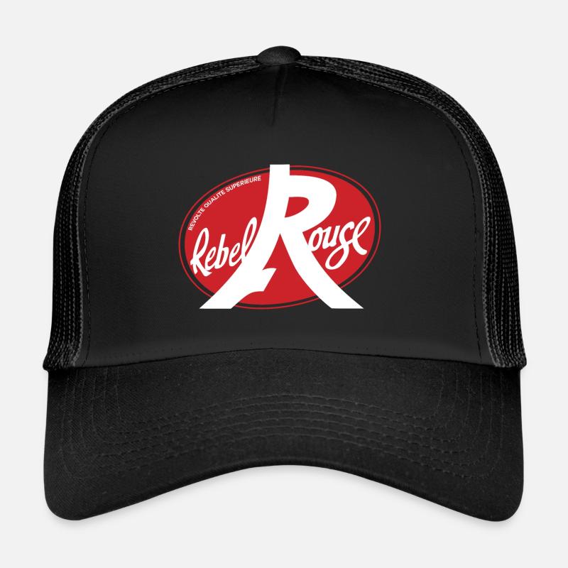 Roter Rebel - Trucker Cap - Schwarz/Schwarz