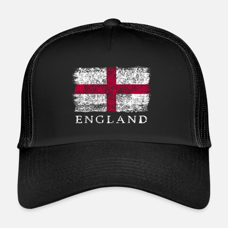 Angleterre Drapeau anglais Drapeau anglais Casquette trucker 