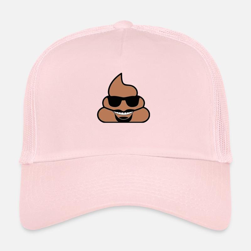 Caca avec des lunettes Casquette trucker 